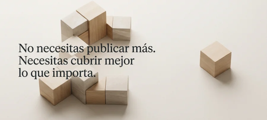Propietario de óptica revisando contenidos antes de decidir qué publicar