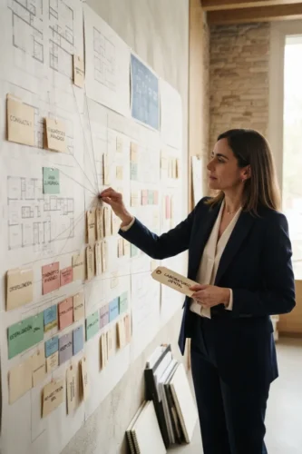 Organización de la arquitectura y recorrido de una nueva página web